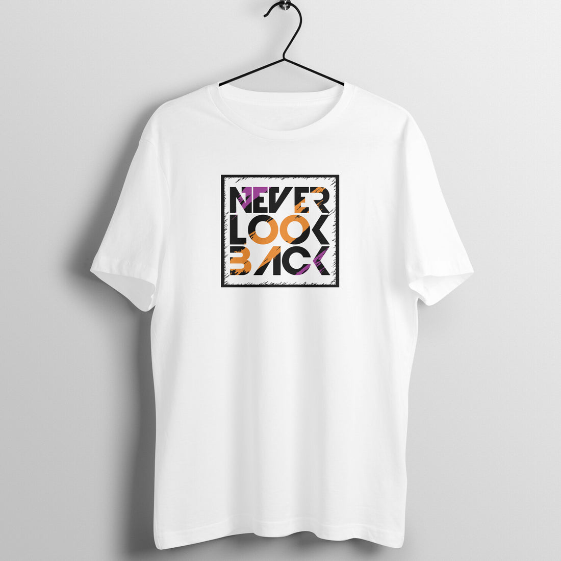 &quot;Never Look Back&quot; - UNISEX HALF SLEEVE T-SHIRT (91C53)