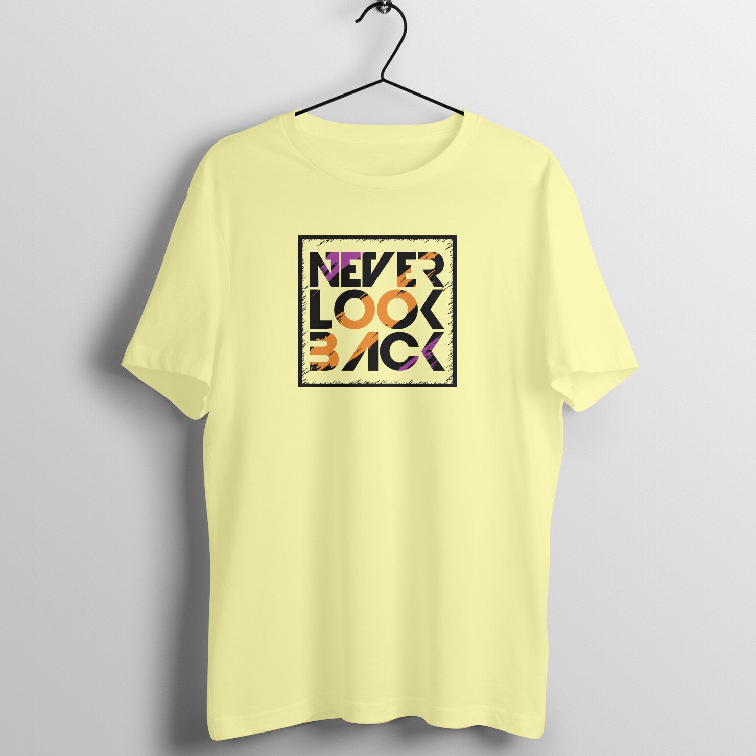 &quot;Never Look Back&quot; - UNISEX HALF SLEEVE T-SHIRT (91C53)