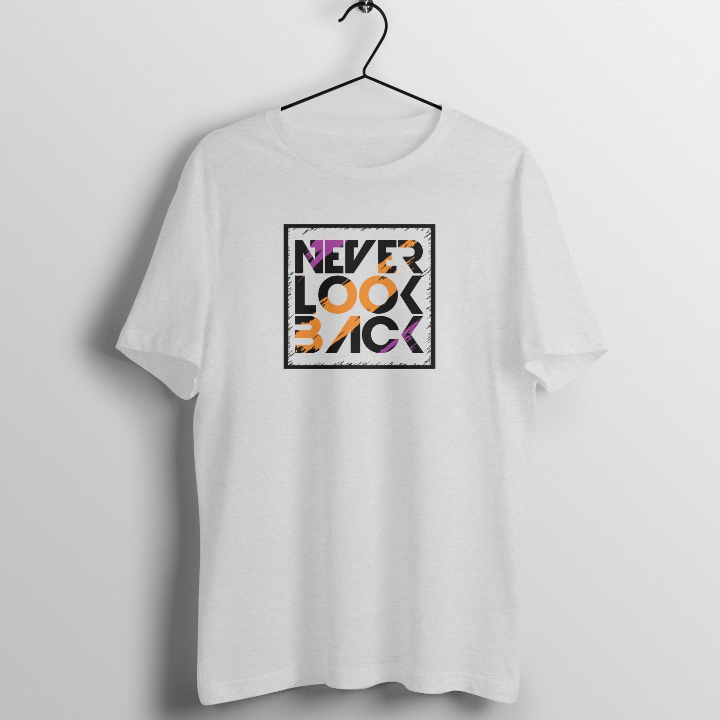 &quot;Never Look Back&quot; - UNISEX HALF SLEEVE T-SHIRT (91C53)