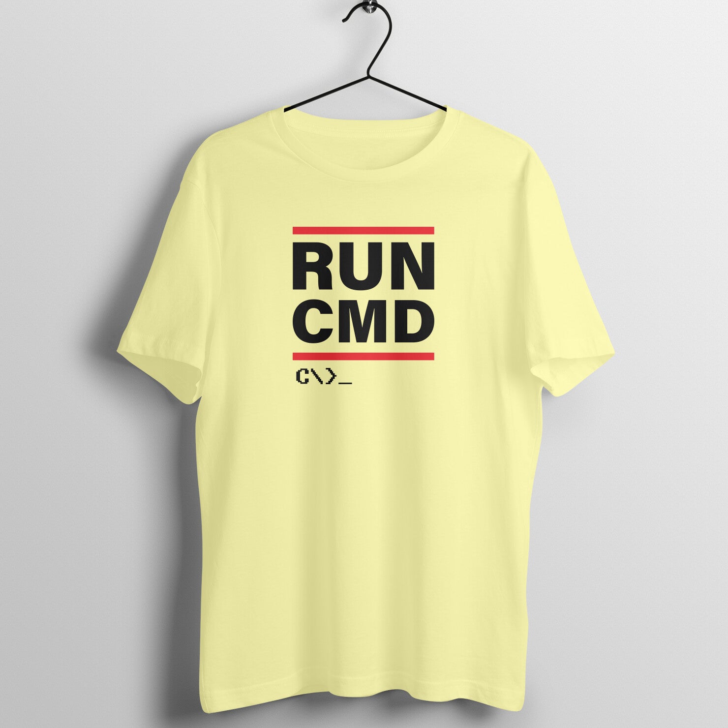 &quot;Run CMD ...&quot; - UNISEX HALF SLEEVE T-SHIRT (91C56)