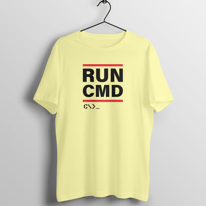 &quot;Run CMD ...&quot; - UNISEX HALF SLEEVE T-SHIRT (91C56)