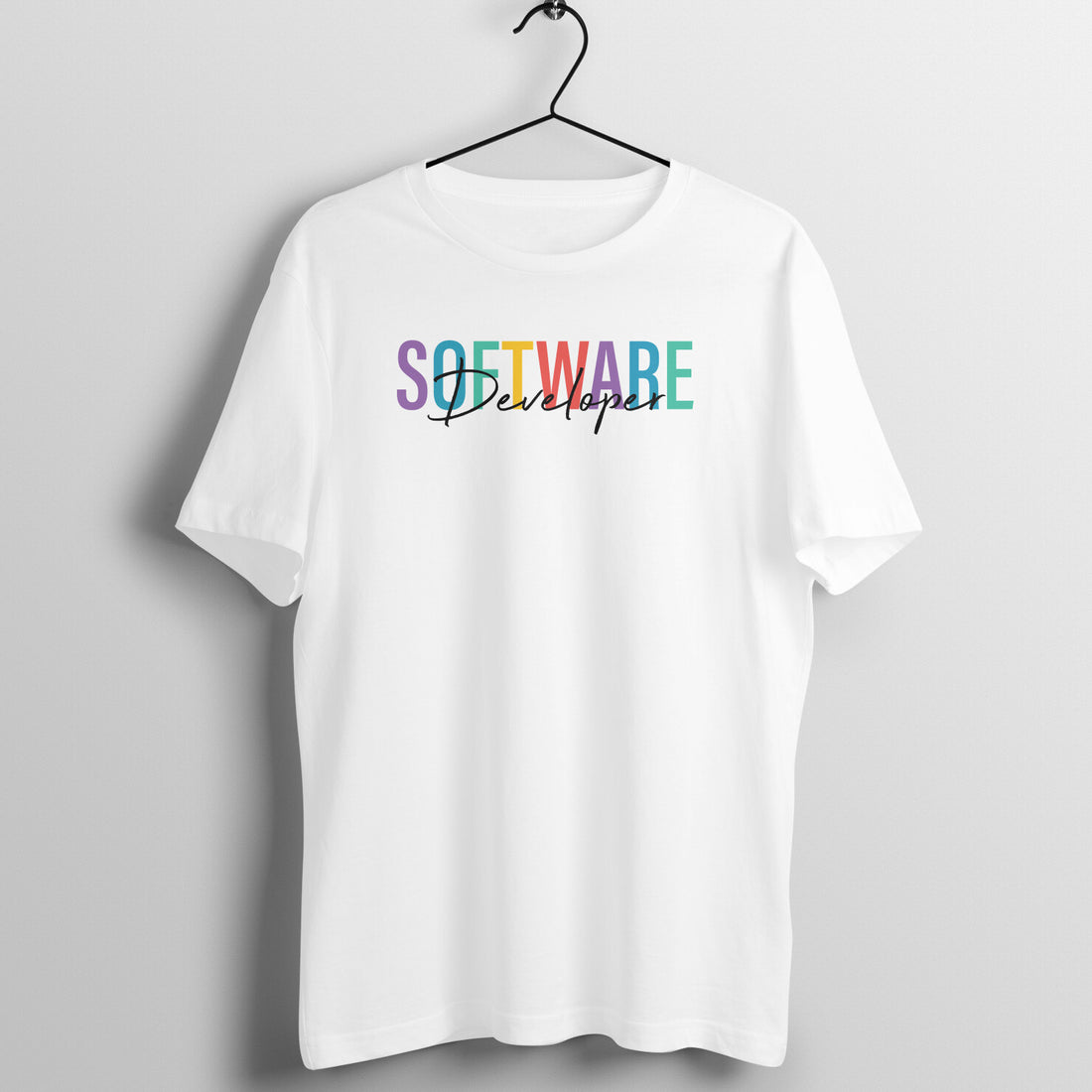 "Software Developer" - UNISEX HALF SLEEVE T-SHIRT (91C57)