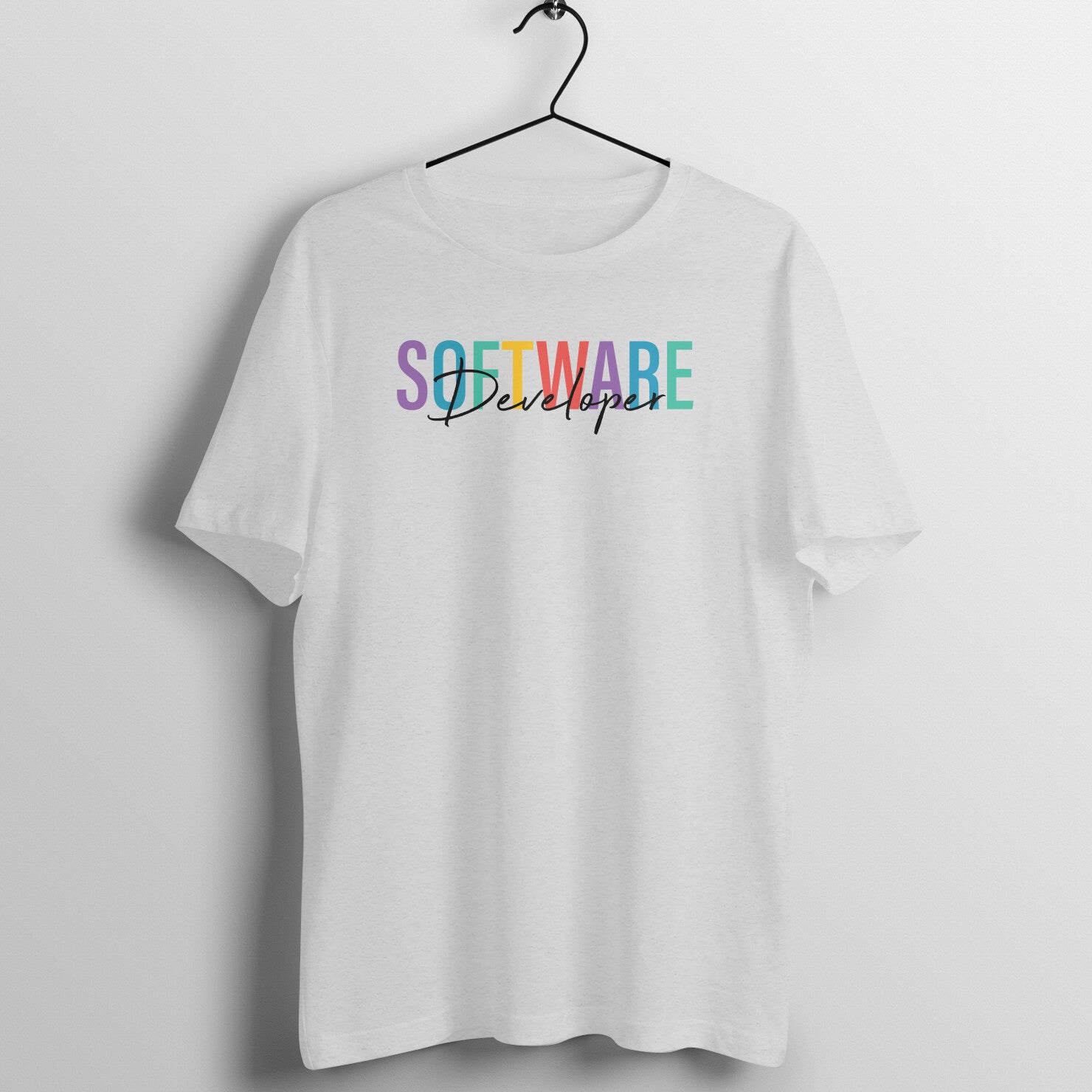 &quot;Software Developer&quot; - UNISEX HALF SLEEVE T-SHIRT (91C57)