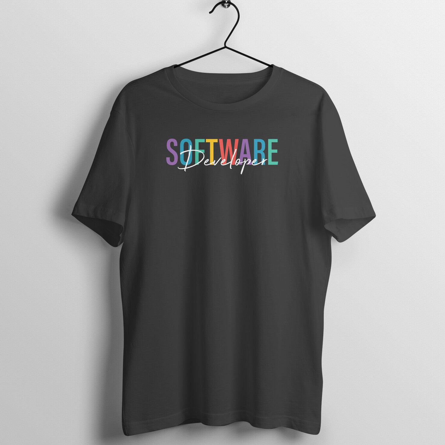 &quot;Software Developer&quot; - UNISEX HALF SLEEVE T-SHIRT (91C57)