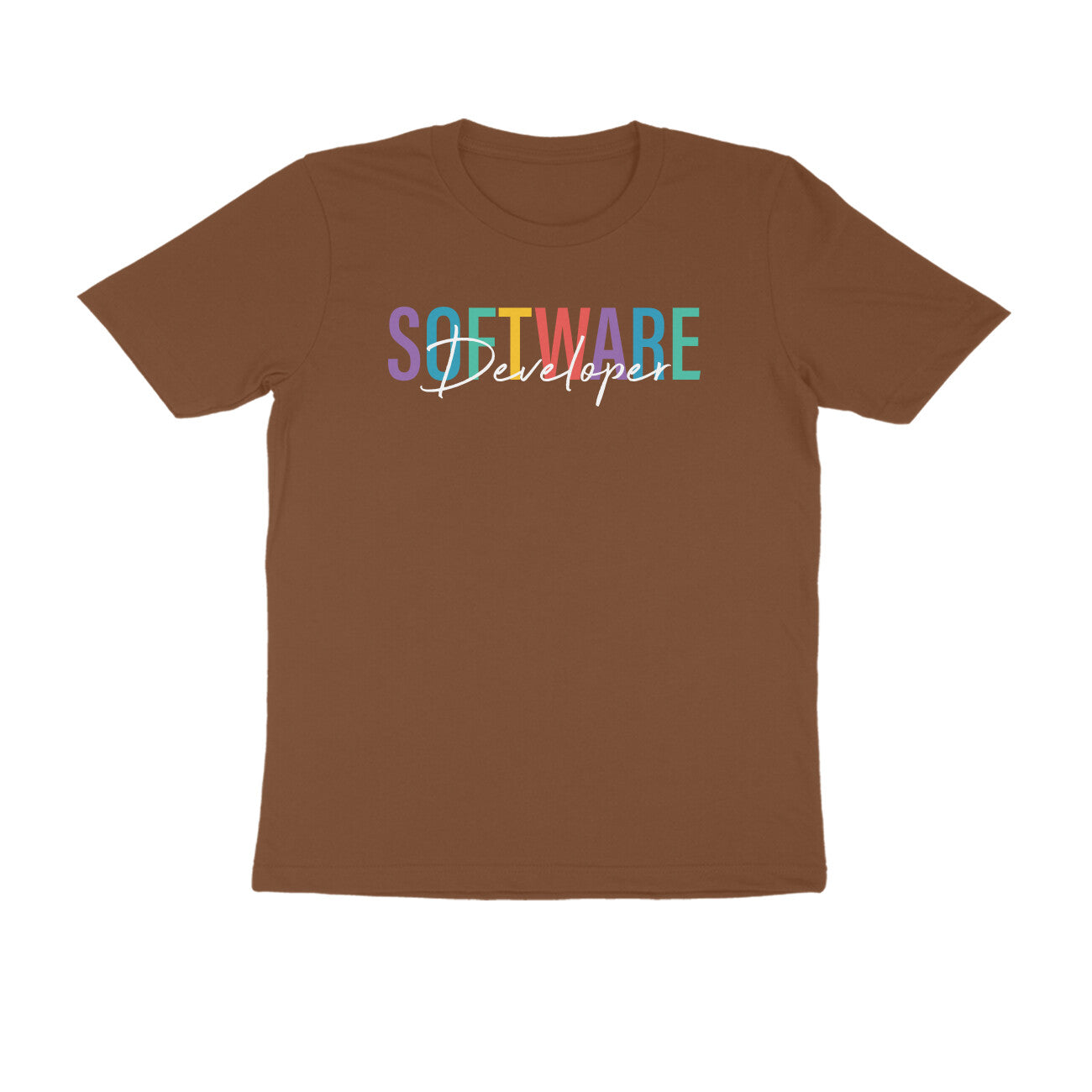 &quot;Software Developer&quot; - UNISEX HALF SLEEVE T-SHIRT (91C57)