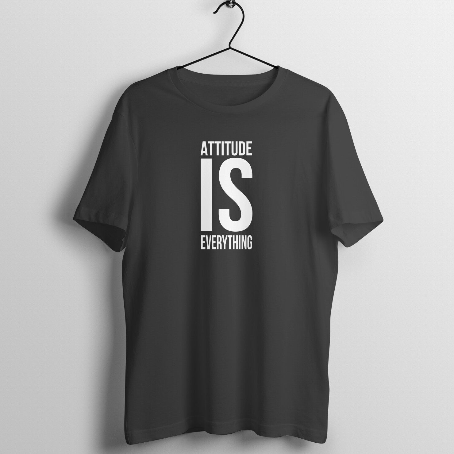 &quot;Attitude is everything&quot; - UNISEX HALF SLEEVE T-SHIRT (91C33)