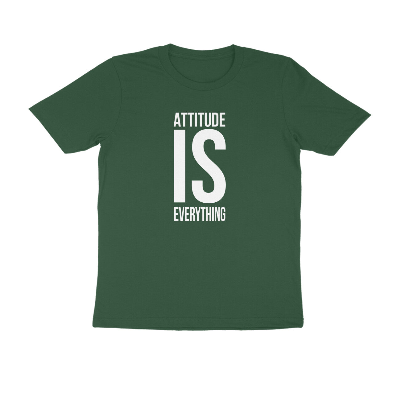 &quot;Attitude is everything&quot; - UNISEX HALF SLEEVE T-SHIRT (91C33)