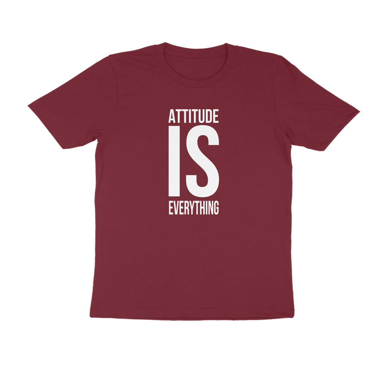 &quot;Attitude is everything&quot; - UNISEX HALF SLEEVE T-SHIRT (91C33)