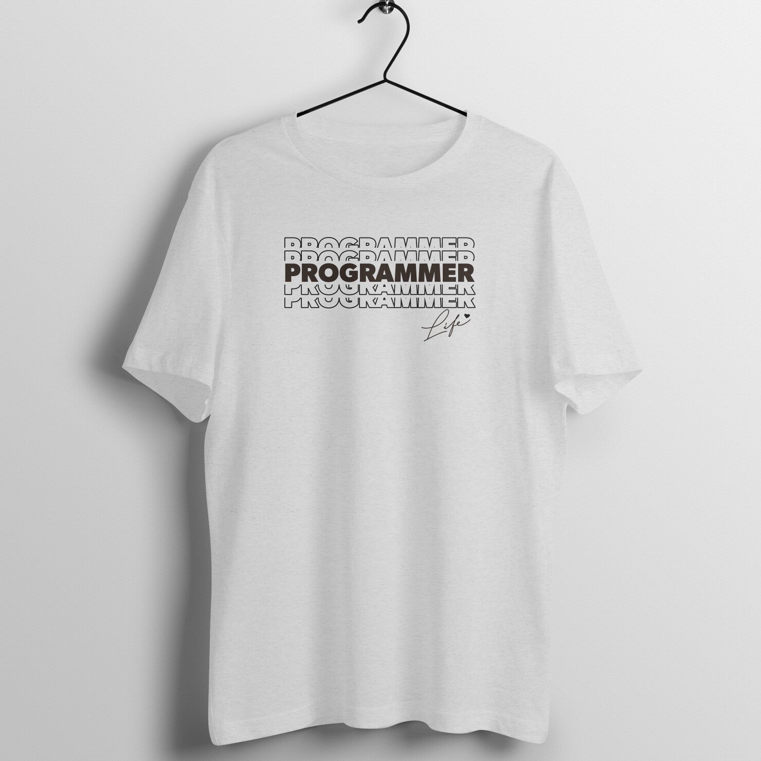 &quot;Programmer Life&quot; - UNISEX HALF SLEEVE T-SHIRT (91C71)