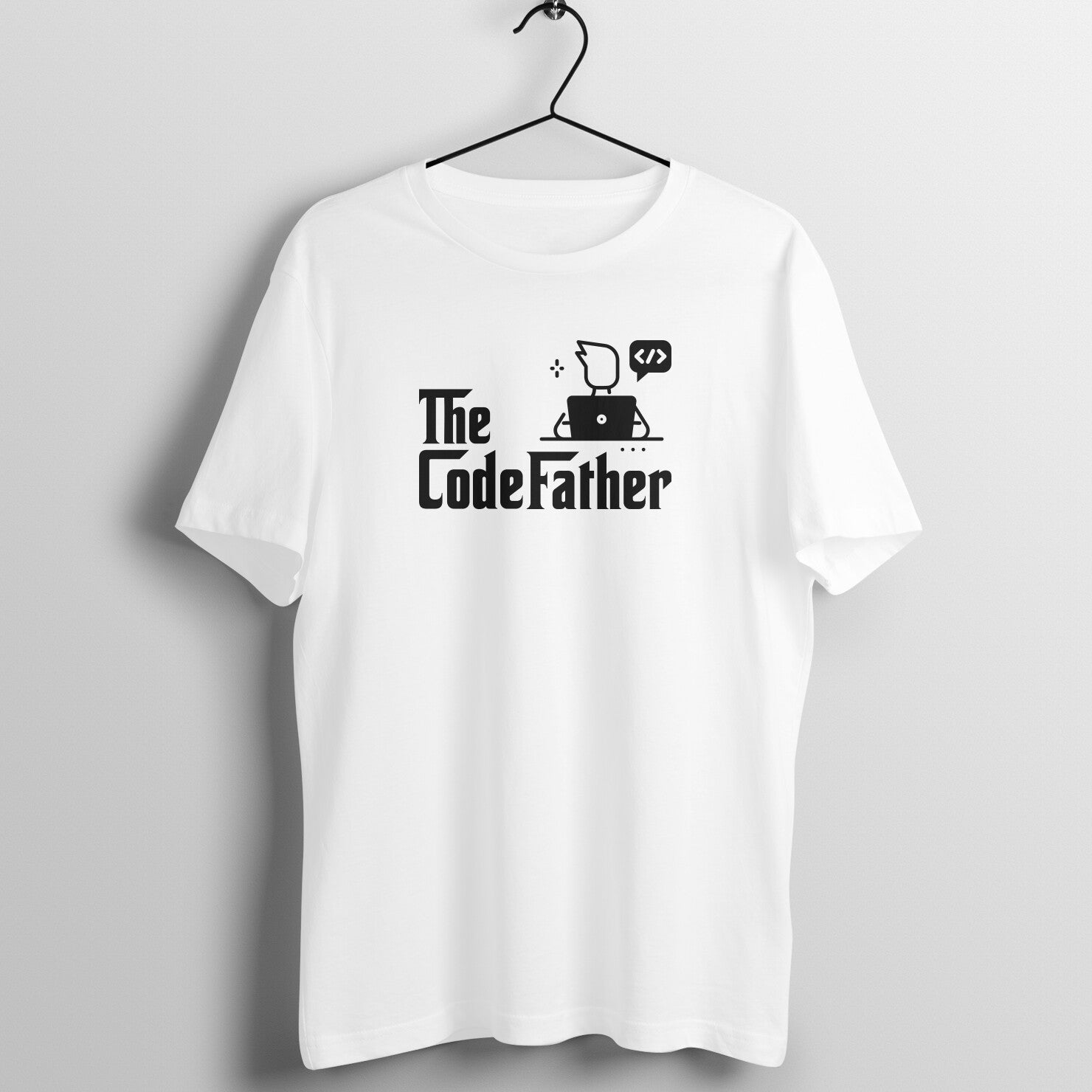 &quot;The CodeFather&quot; - UNISEX HALF SLEEVE T-SHIRT (91C73)