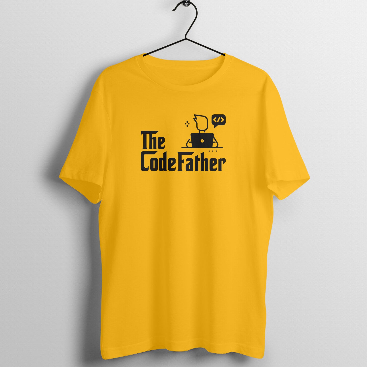 &quot;The CodeFather&quot; - UNISEX HALF SLEEVE T-SHIRT (91C73)