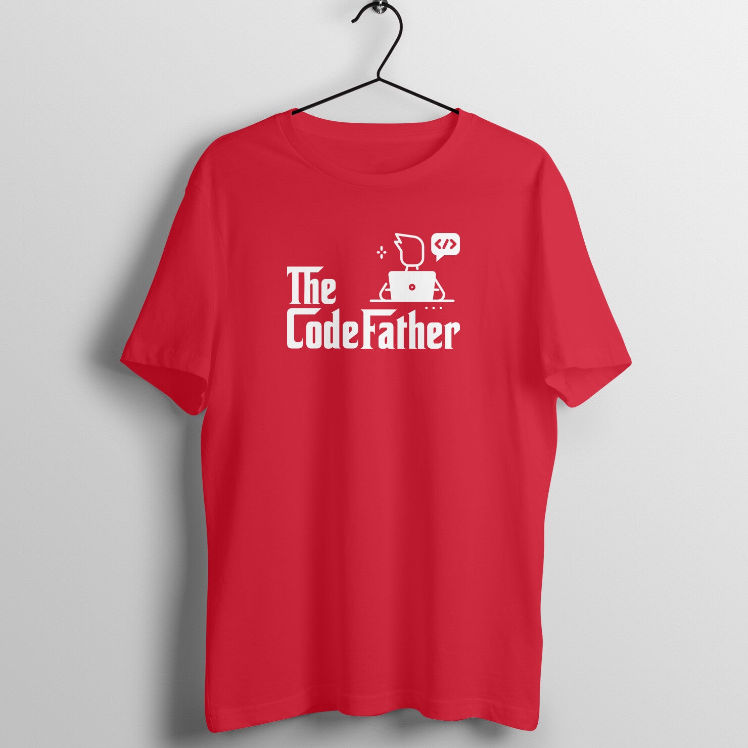 &quot;The CodeFather&quot; - UNISEX HALF SLEEVE T-SHIRT (91C73)