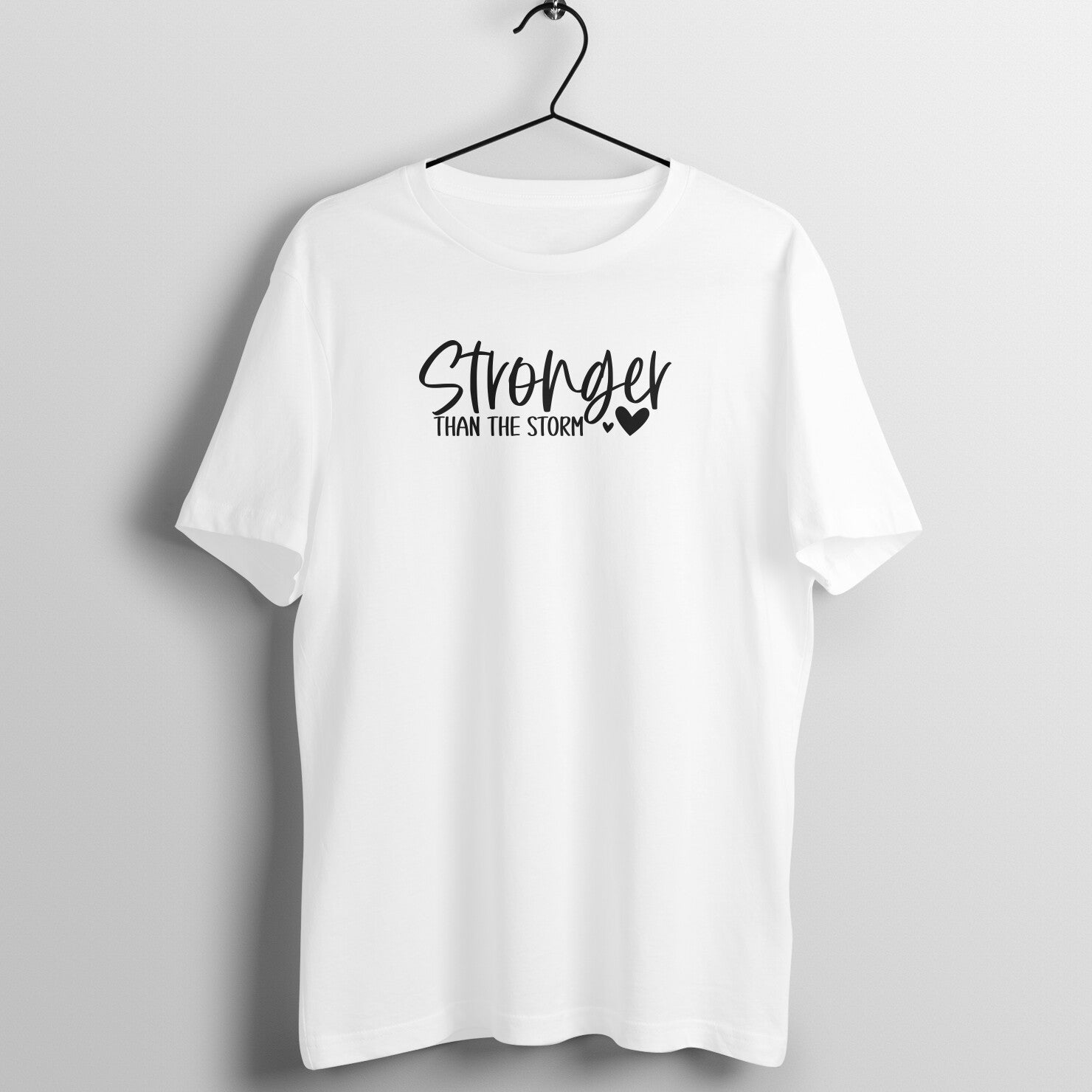 &quot;Stronger than the storm&quot; - UNISEX HALF SLEEVE T-SHIRT (91C80)