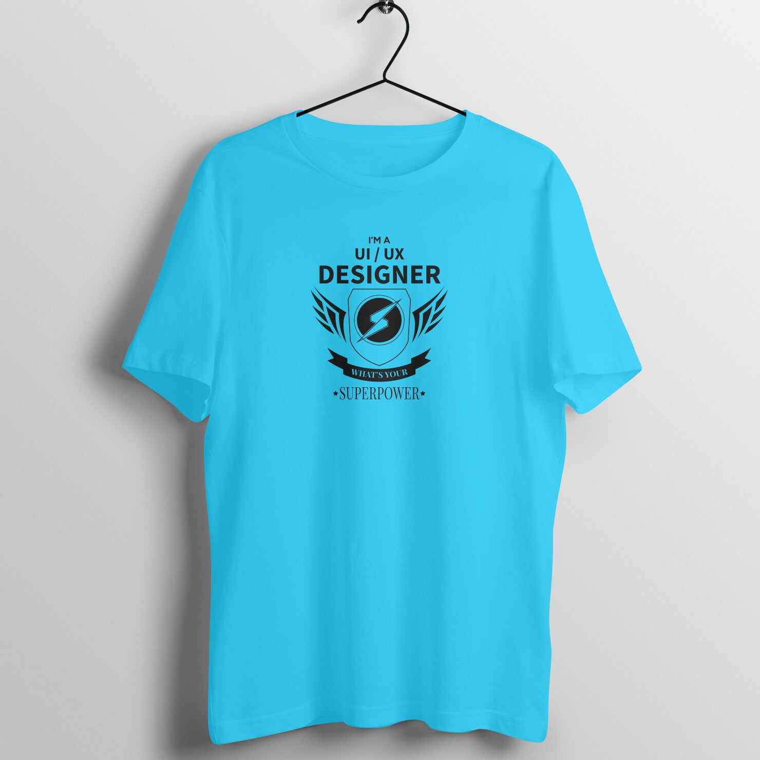 &quot;I am UI/UX Designer&quot; - UNISEX HALF SLEEVE T-SHIRT (91C83)