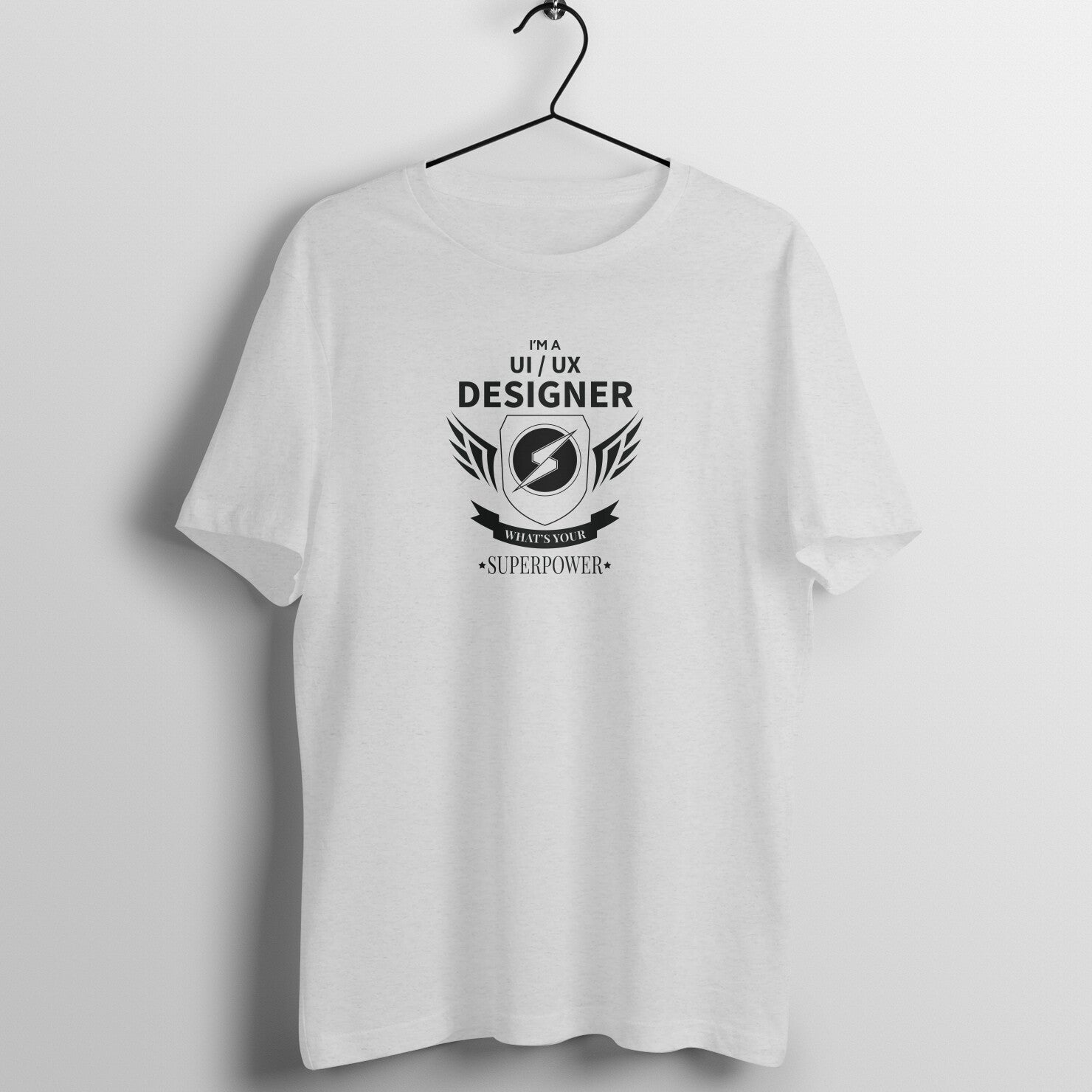 &quot;I am UI/UX Designer&quot; - UNISEX HALF SLEEVE T-SHIRT (91C83)