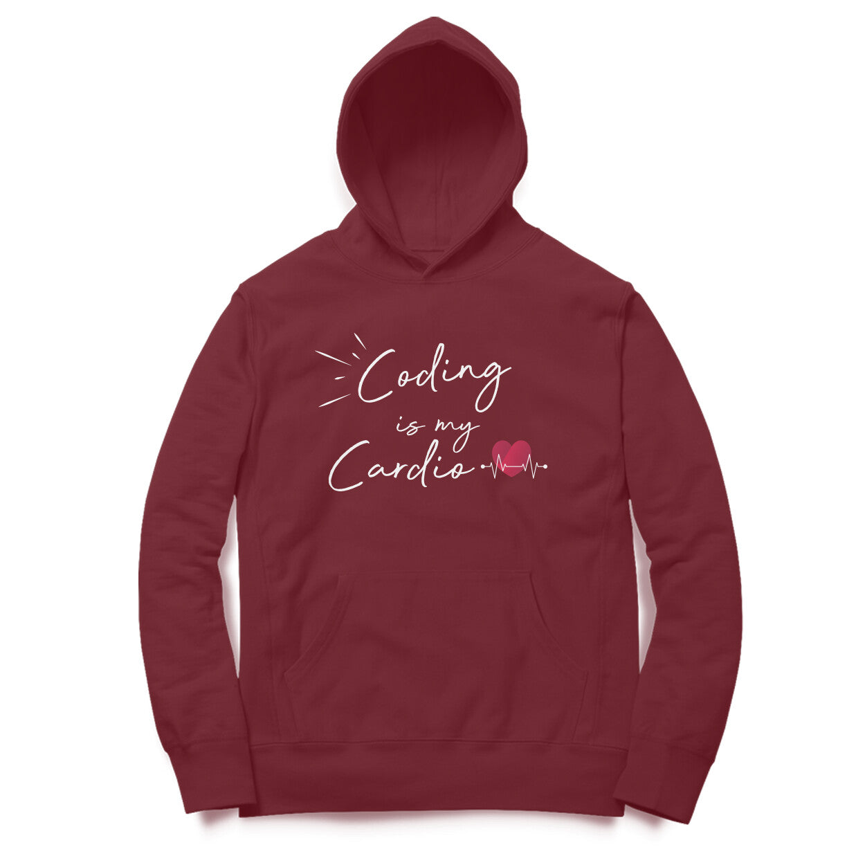 “Coding is my cardio“ - UNISEX HOODIE (91H02)