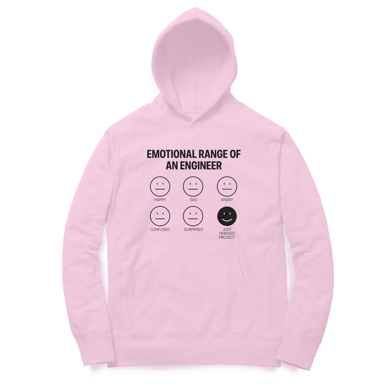 “Emotional Range Of An Engineer“ - UNISEX HOODIE (91H03)