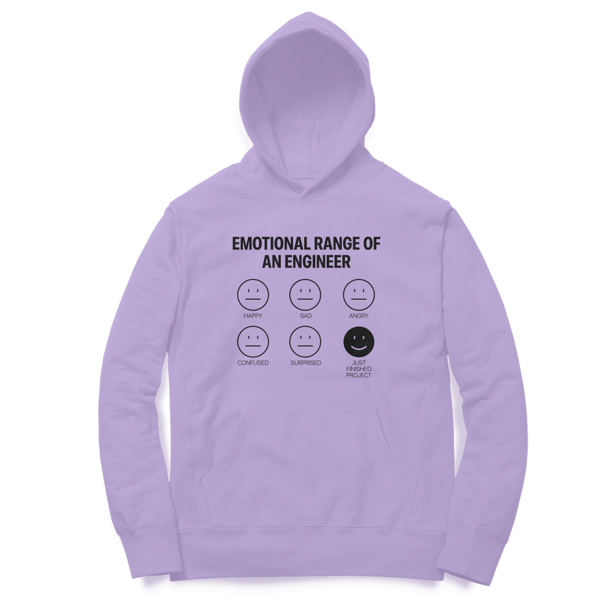 “Emotional Range Of An Engineer“ - UNISEX HOODIE (91H03)