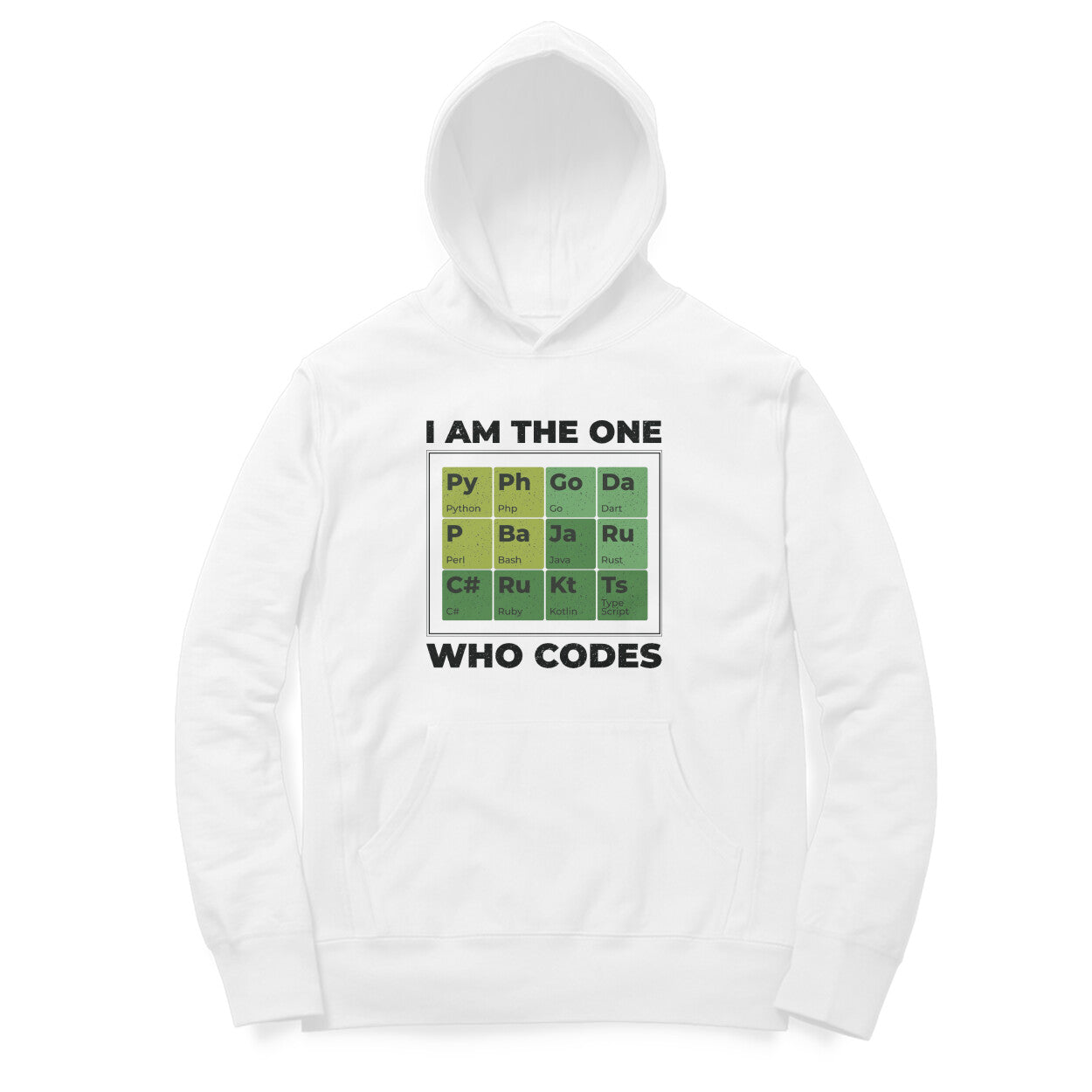 “I am the one who codes“ - UNISEX HOODIE (91H09)