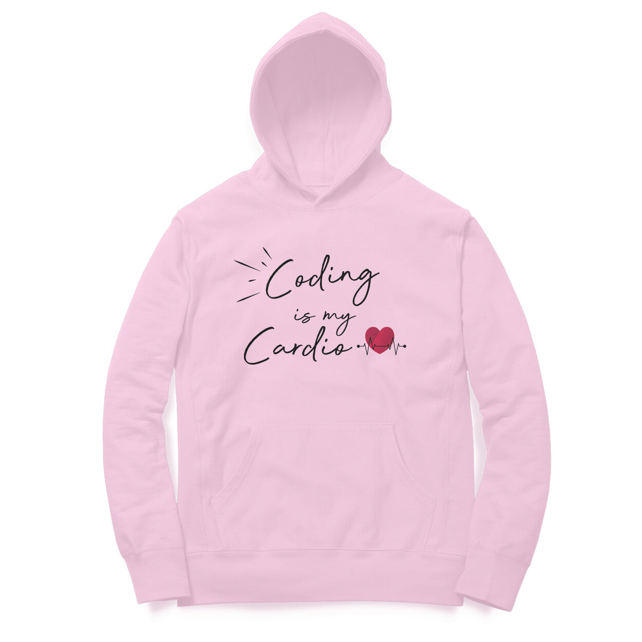 “Coding is my cardio“ - UNISEX HOODIE (91H02)