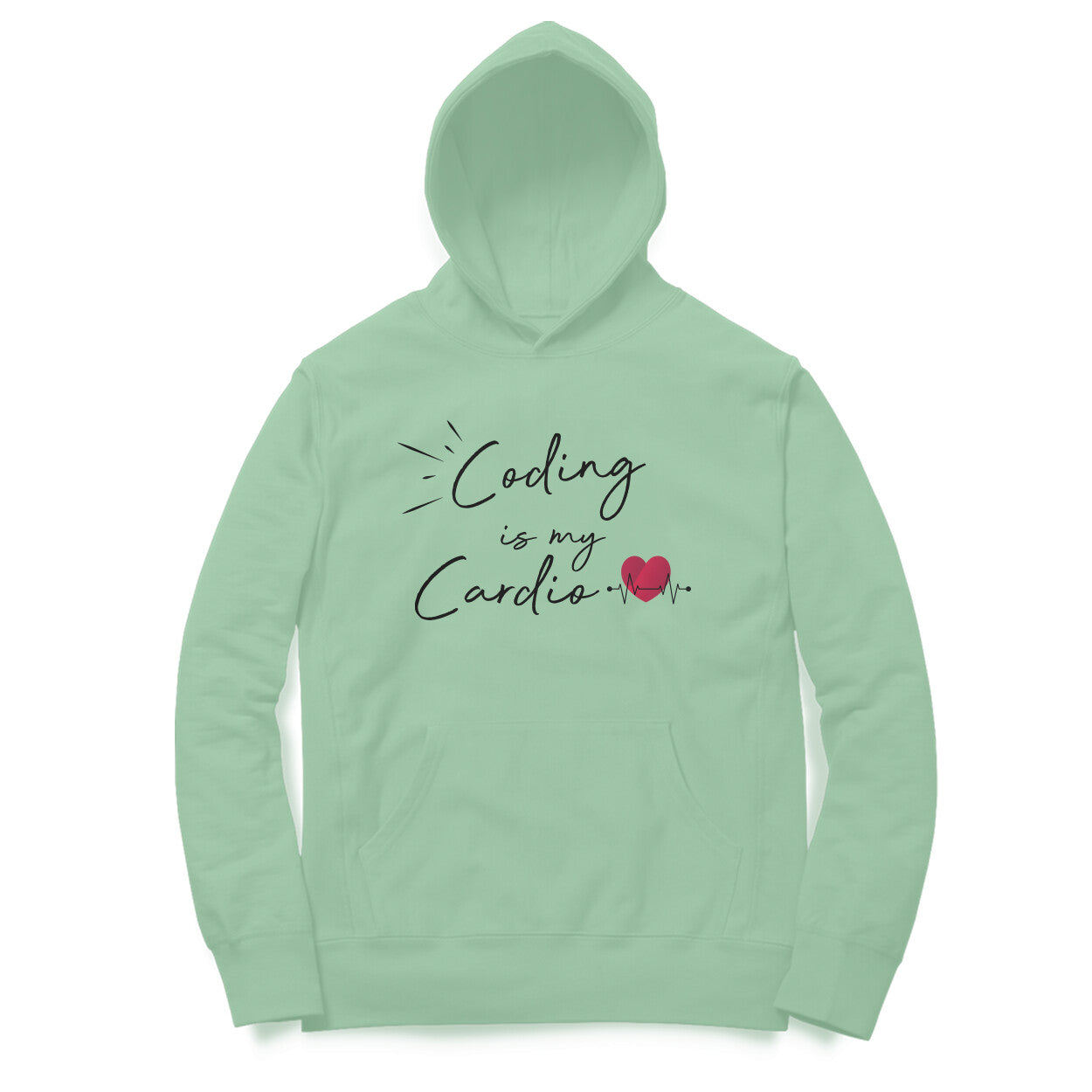 “Coding is my cardio“ - UNISEX HOODIE (91H02)