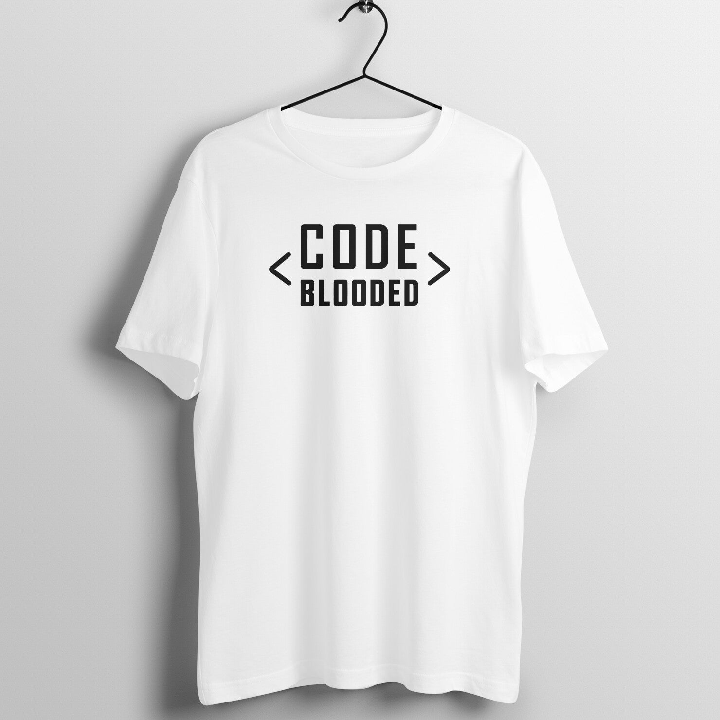 &quot;Code Blooded&quot; - UNISEX HALF SLEEVE T-SHIRT (91C25)