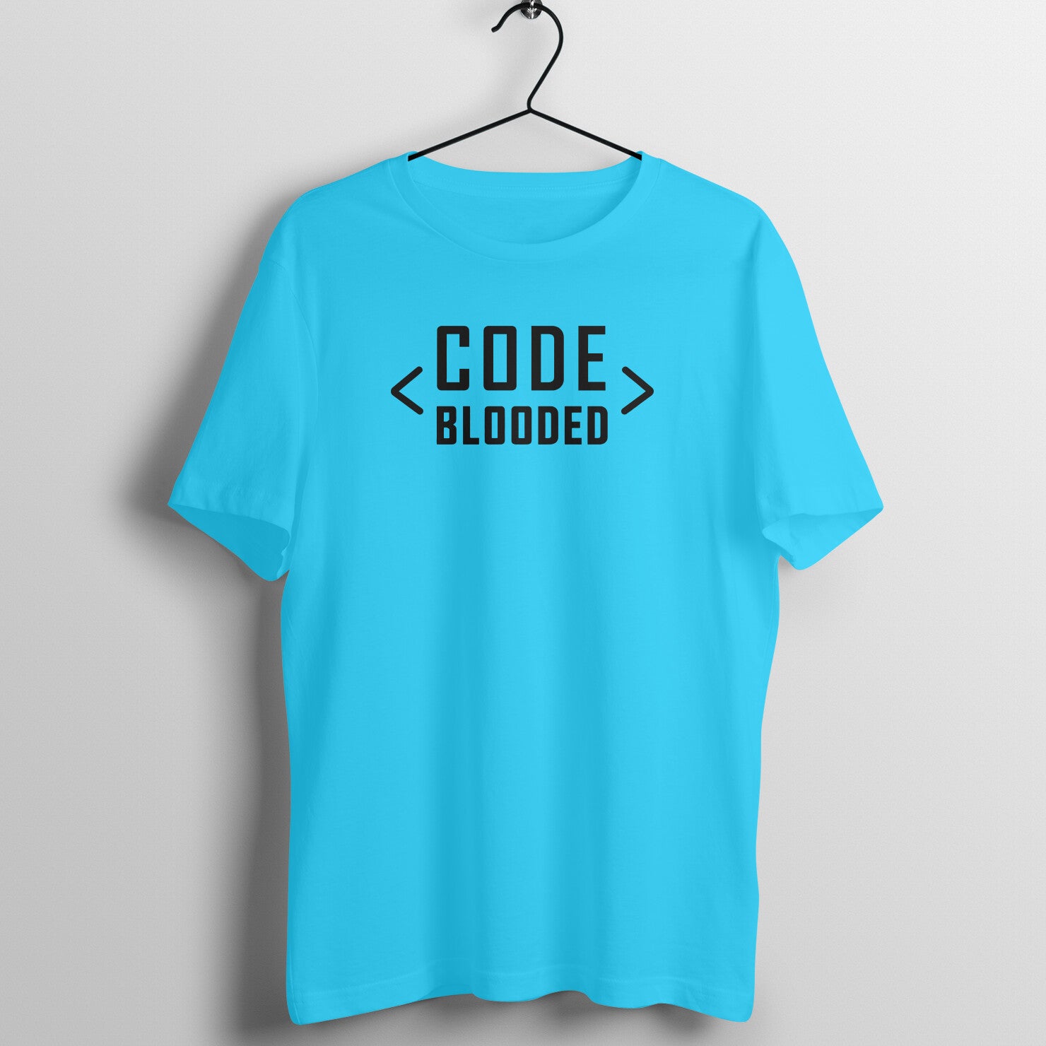 &quot;Code Blooded&quot; - UNISEX HALF SLEEVE T-SHIRT (91C25)