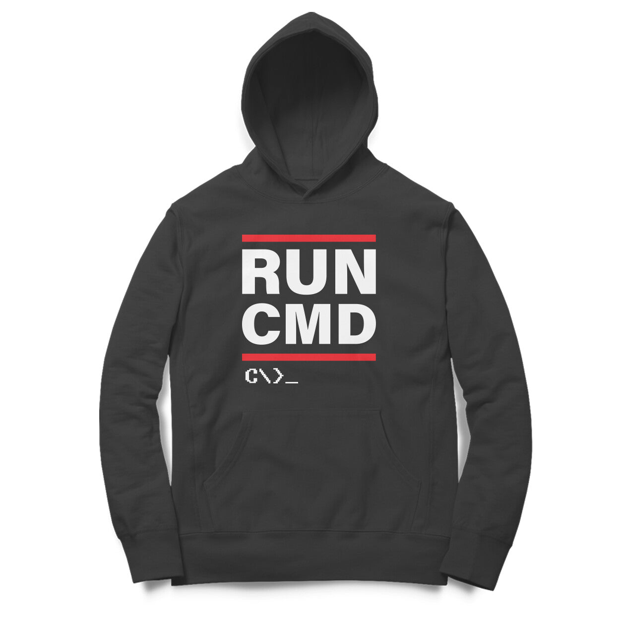 “Run CMD“ - UNISEX HOODIE (91H14)