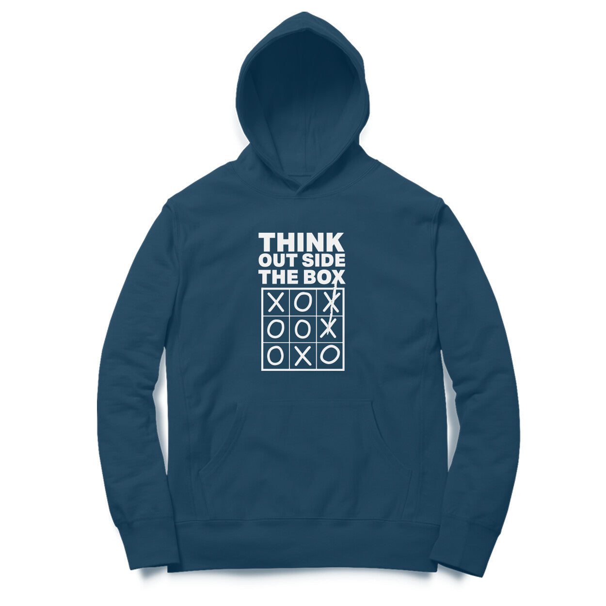 “Think outside the box“ - UNISEX HOODIE (91H17)