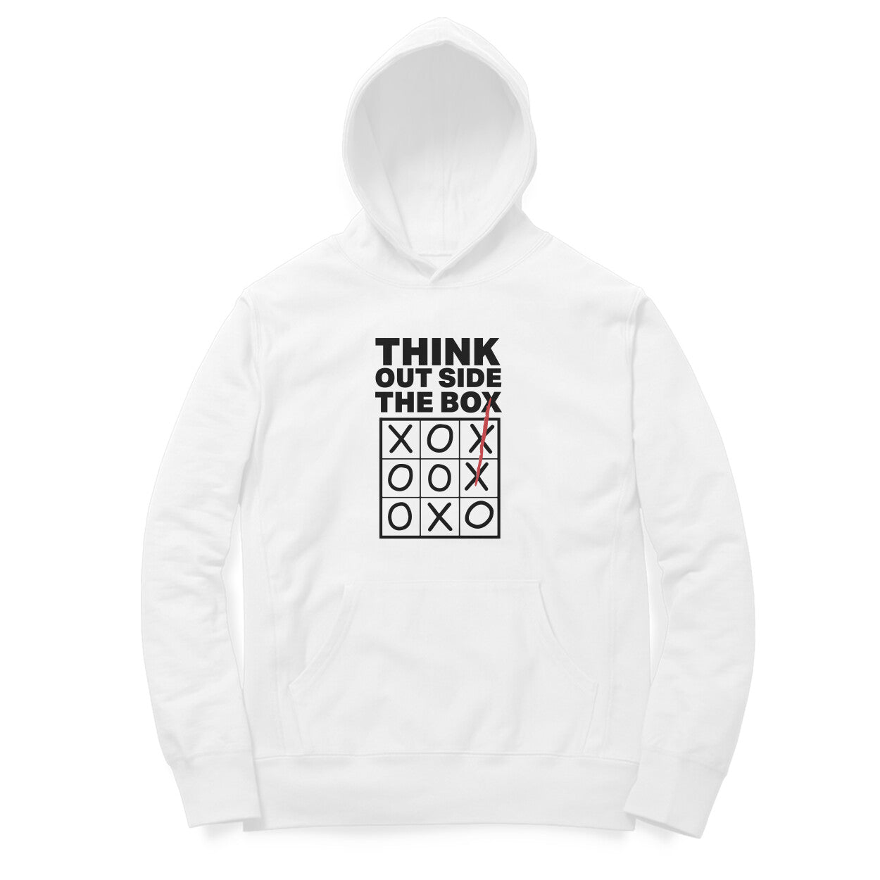 “Think outside the box“ - UNISEX HOODIE (91H17)