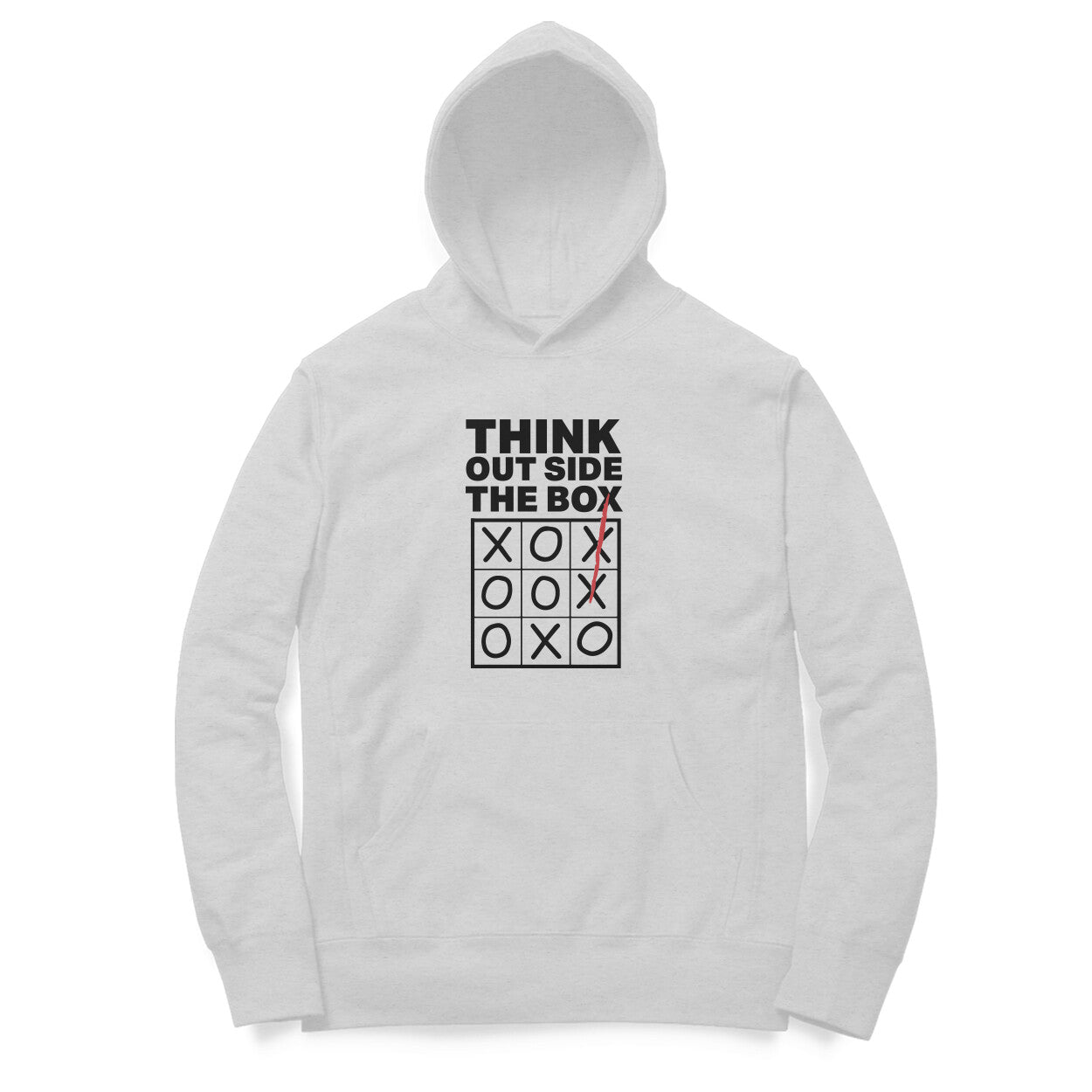 “Think outside the box“ - UNISEX HOODIE (91H17)