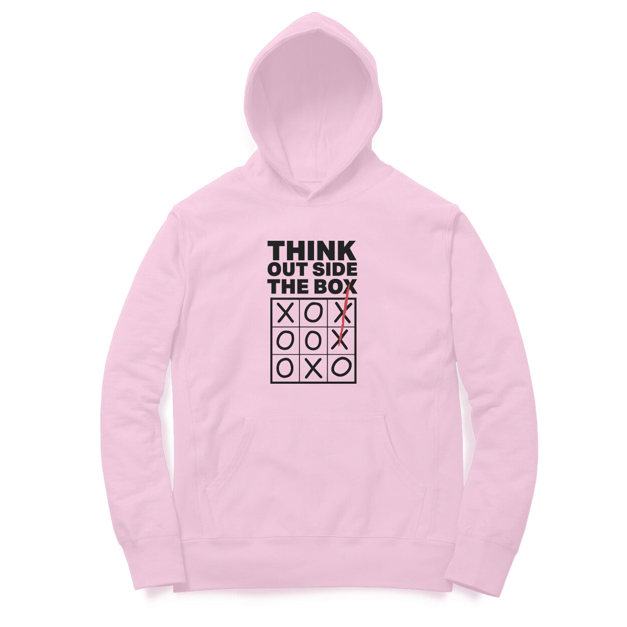 “Think outside the box“ - UNISEX HOODIE (91H17)