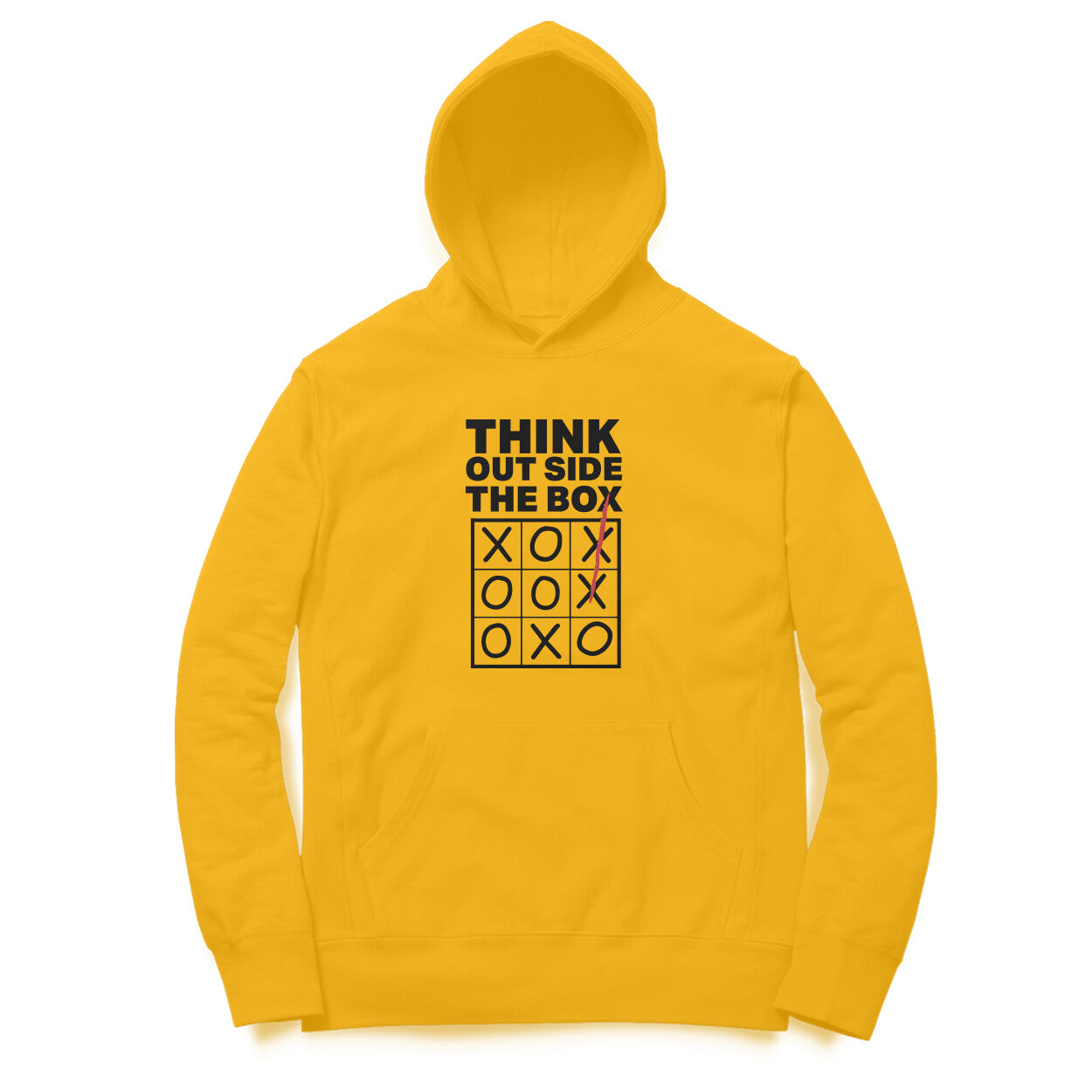 “Think outside the box“ - UNISEX HOODIE (91H17)